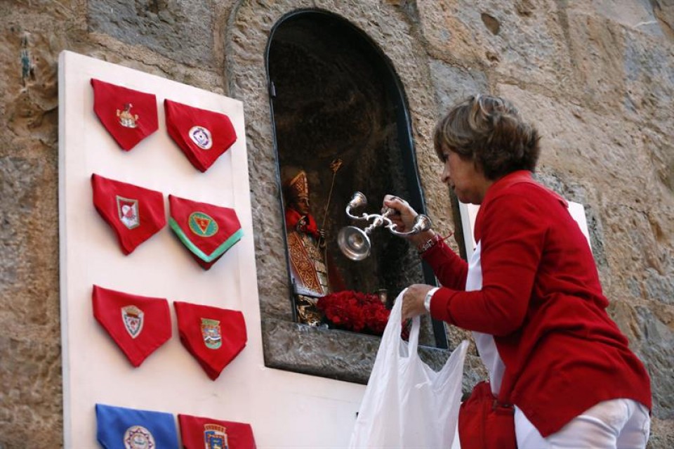 Rápido y bonito encierro de los de Conde de la Maza. Imagen: EFE