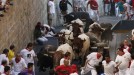 Entzierro arina eta garbia eskaini dute Conde de la Mazatarrek. Argazkia: EFE title=
