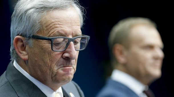 Juncker (Europako Batzordea) eta Tusk (Europako Kontseilua), aste honetan. EFE