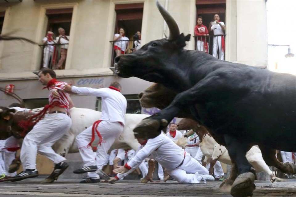 Oso azkarrak izan dira Garcigrandeko zezenak. Argazkia: EFE