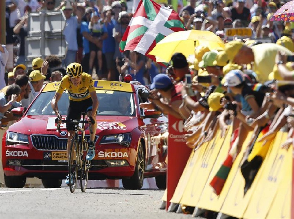 Froome gana la primera etapa pirenaica. Foto: EFE