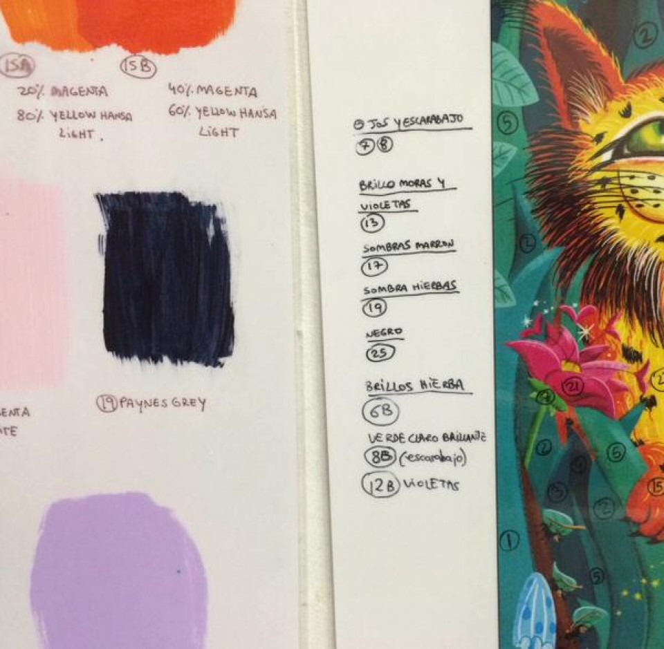 Adelanto del dibujo del nuevo mural de Zaramaga, 20.07.201