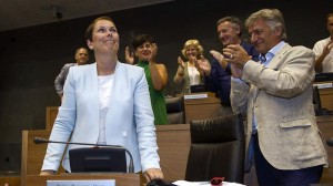 Uxue Barkos, elegida presidenta de Navarra