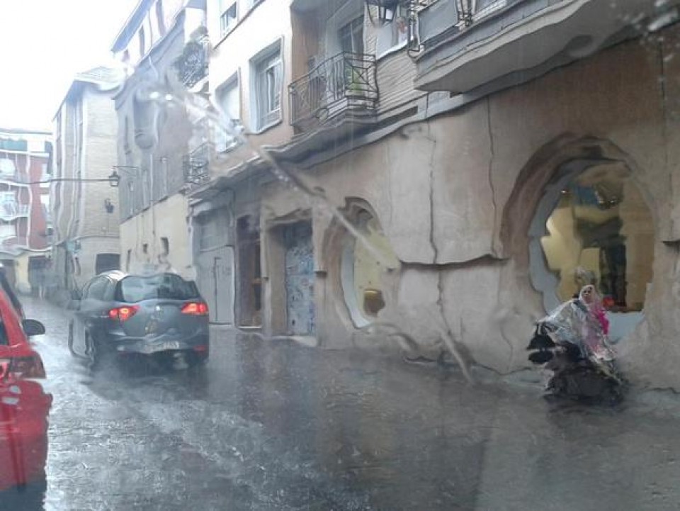 Fuertes lluvias en Vitoria, 21.07.2015