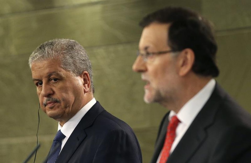Mariano Rajoy Gobernuko presidentea eta Abdelmalek Sellal Aljeriako lehen ministroa. Argazkia: EFE