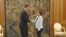 Felipe VI recibe en Zarzuela a Uxue Barkos, presidenta de Navarra