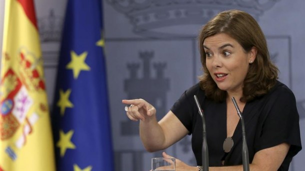 La portavoz del Gobierno español, en rueda de prensa. Foto: EFE