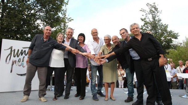 Junts Pel Si presenta sus candidatos en Barcelona. Foto: EFE