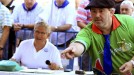 Igel jokoan jolasten, txapelketan. Irudia: EFE