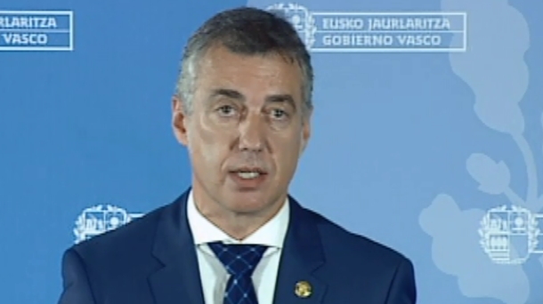 Iñigo Urkullu lehendakaria.