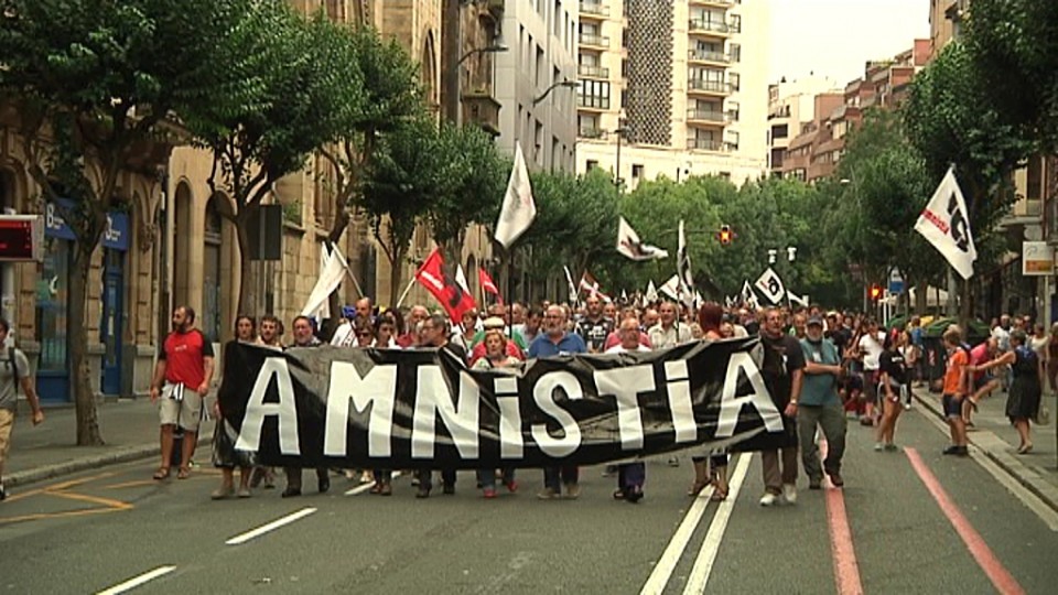 Manifestación en Bilbao, el pasado sábado. EiTB. 