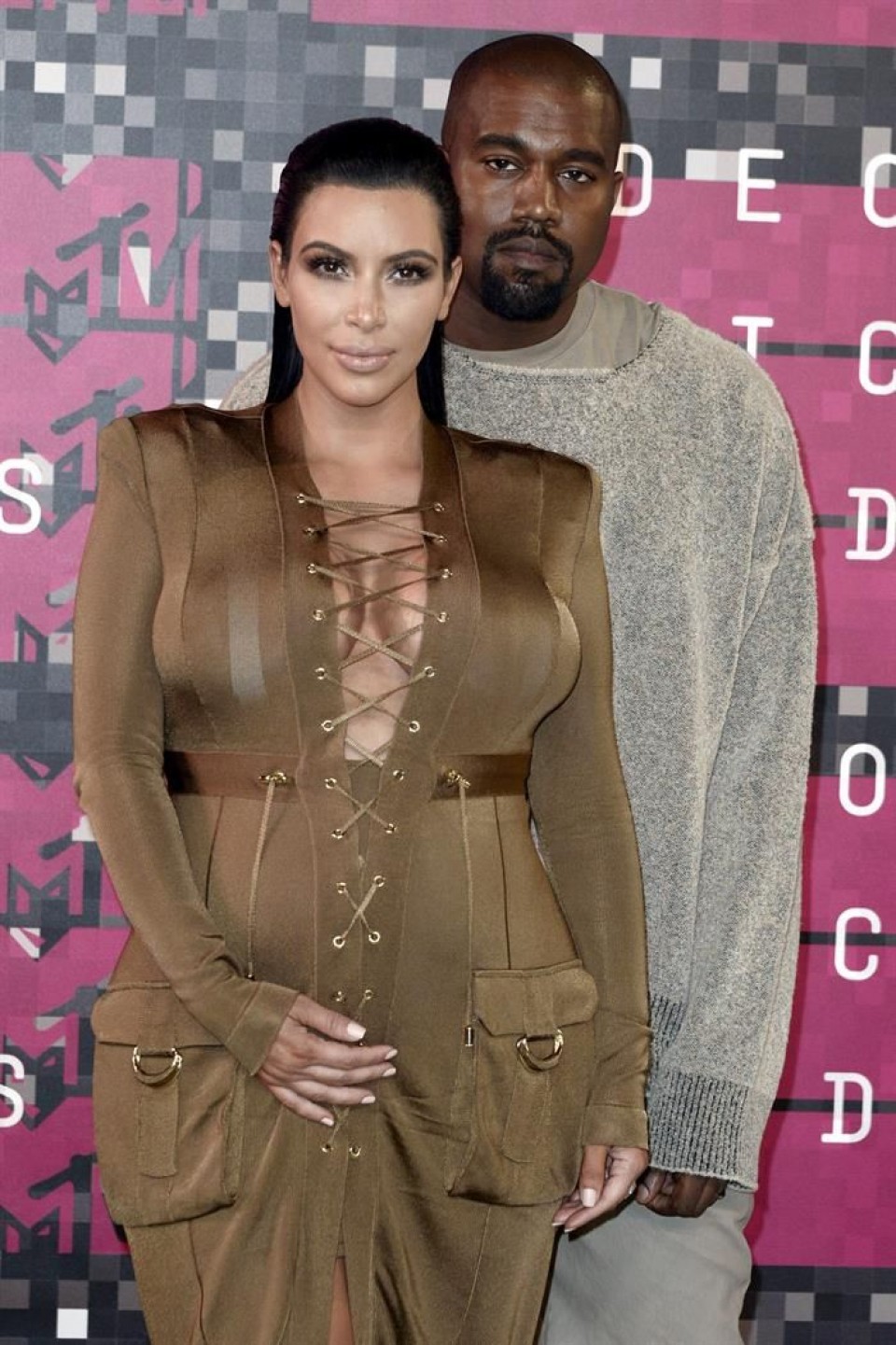 Kanye West eta Kim Kardashian. Foto: EFE