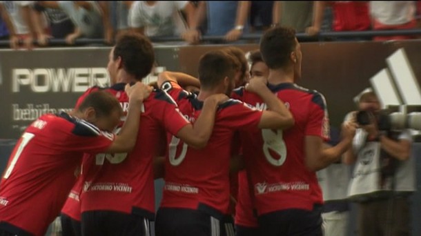 Osasuna celebra el único gol del partido / EITB.