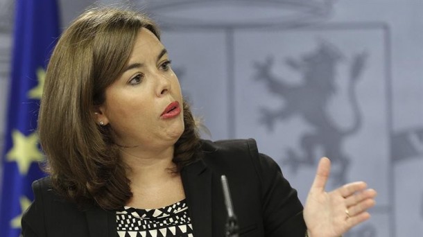 Soraya Sáenz de Santamaría Espainiako Gobernuko presidenteordea. Argazkia: EFE.