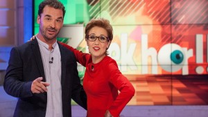 Ibon Gaztañazpi eta Marta Elvira aurkezleak