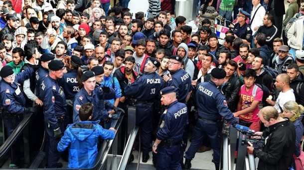 Refugiados en Austria. EFE. 