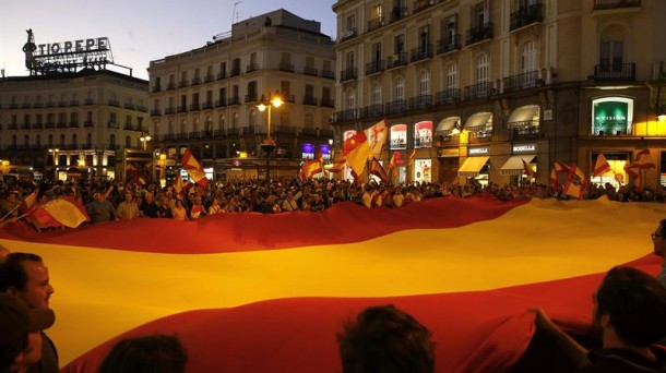 Manifestación en Madrid contra la DUI catalana
