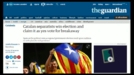 La victoria de los independentistas, portada de la prensa europea