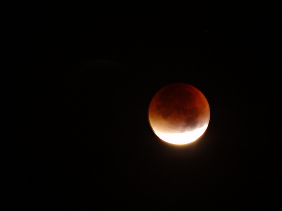 La luna desde Durango. Foto: Natalia Maguregi