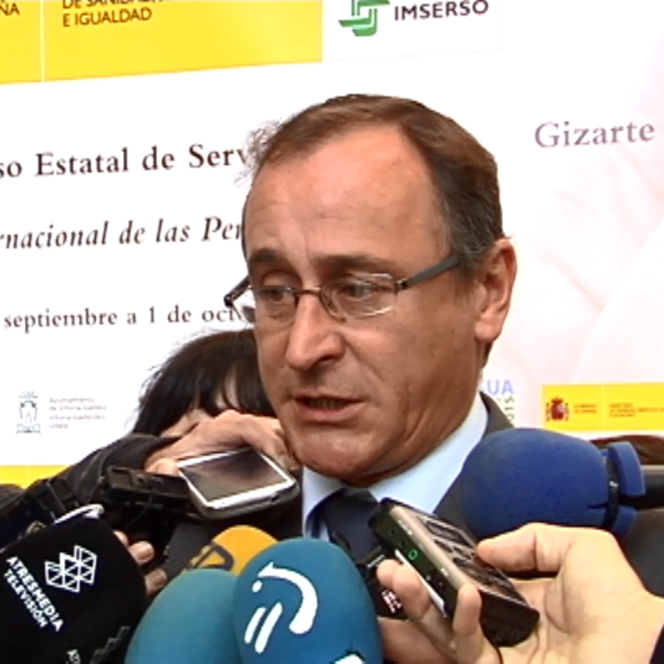 El ministro de Sanidad y nuevo presidente del PP vasco, Alfonso Alonso. Imagen de archivo: EiTB