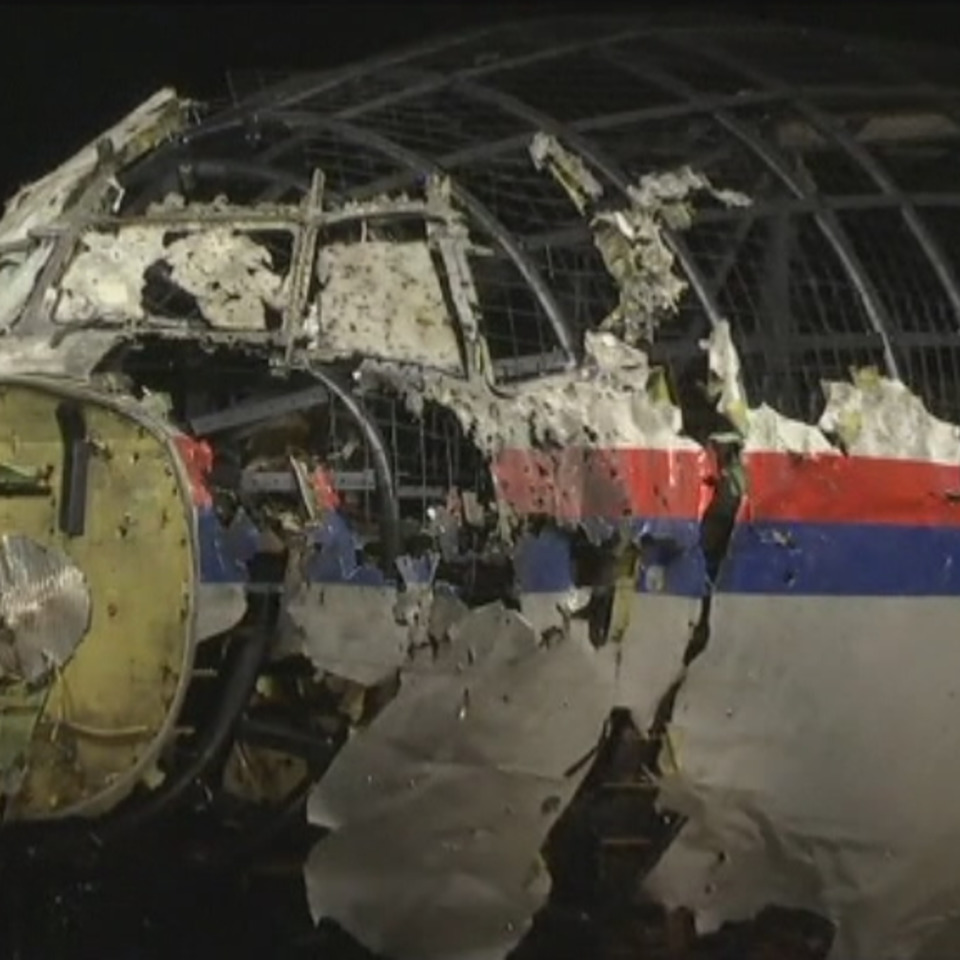 Imagen del avión malasio que cayó en Ucrania. Foto: EiTB