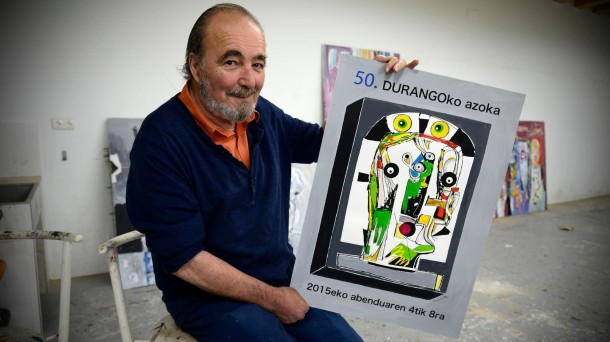 Jose Luis Zumetak egin zuen Durangoko Azokaren 50. edizioaren kartela.