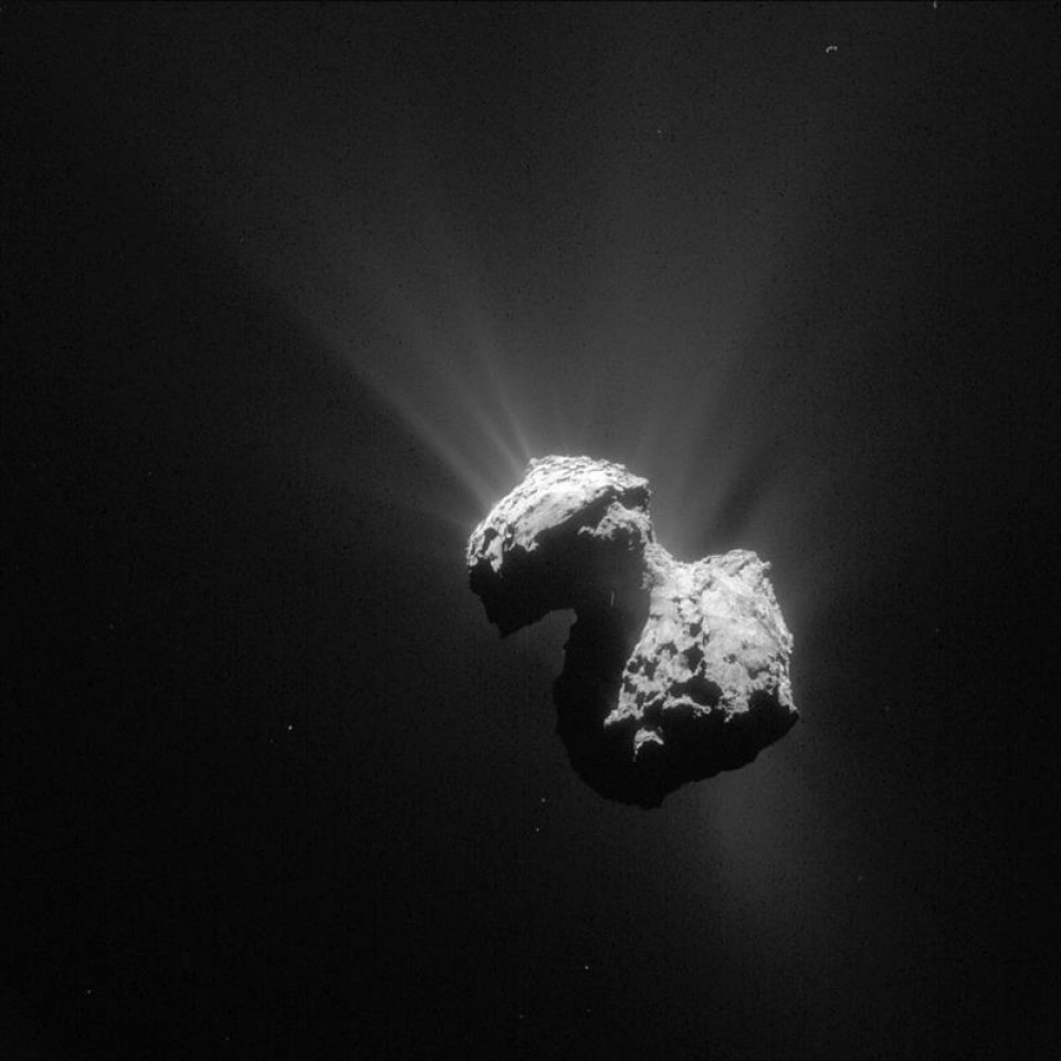 Cometa 67P. Foto: Agencia Espacial Europea
