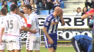 Gaizka Toquero sufre un esguince en su tobillo izquierdo 