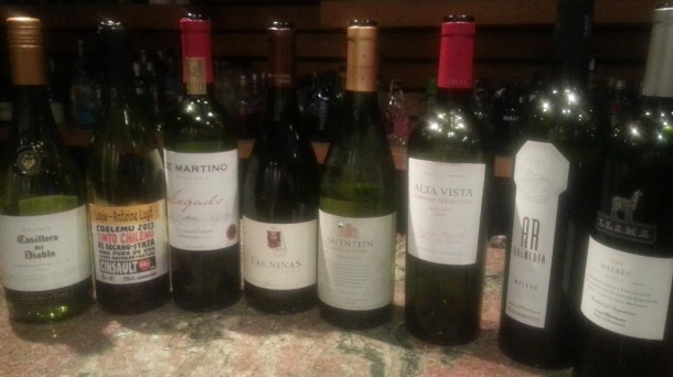 Maridaje de vinos de Chile y Argentina