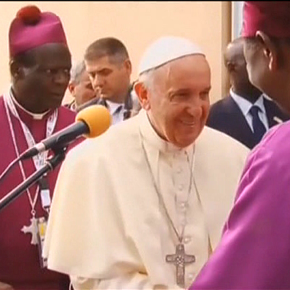 El Papa, en Uganda Foto: Efe