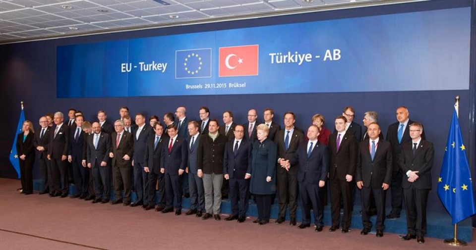 Cumbre entre la Unión Europea y Turquía. Foto: EFE
