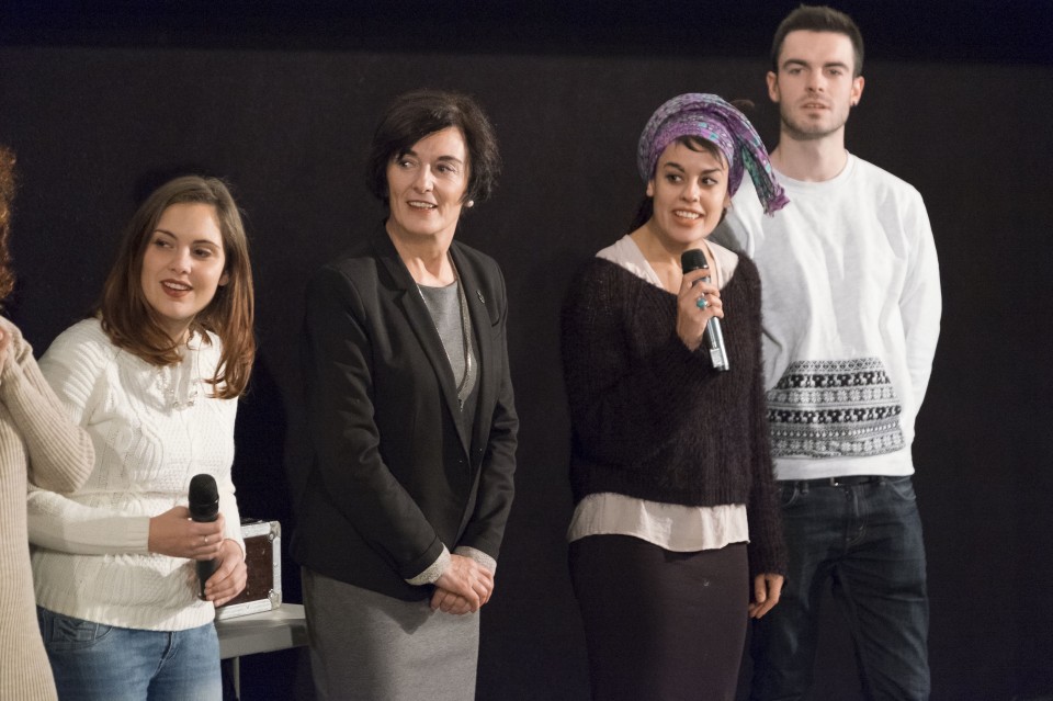 'Goenkale' telesailaren azken hiru atalak aurkeztu dituzte Durangon. (EiTB)