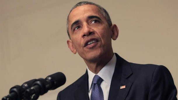 Barack Obama, Parisko Akordioaren balorazioa egiteko agerraldian. Argazkia: EFE