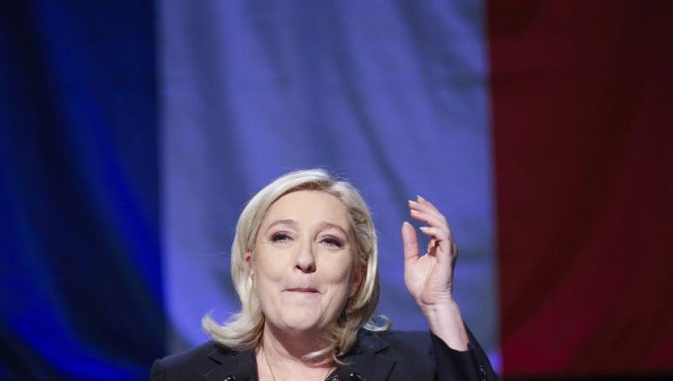 Marine Le Pen Fronte Nazionaleko (FN) buruzagia. Artxiboko irudia: EFE