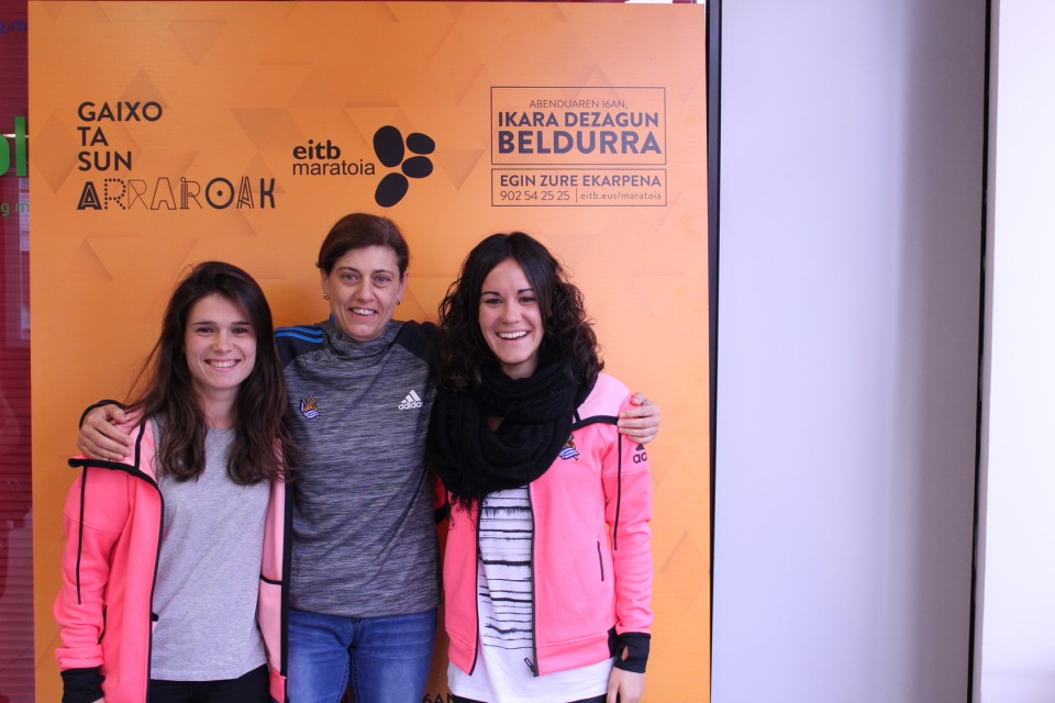 Maialen Zelaia, Itziar Gastearena y Nekane Soria. Foto: EITB.