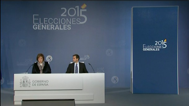 Carmen Martínez, secretaria de Estado de Comunicación, y el subsecretario de Interior. EiTB