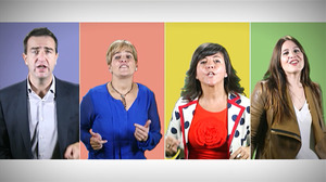 EAJ, EH Bildu, PP eta UPyDko legebiltzarkideak: 'Kolore, kolore'