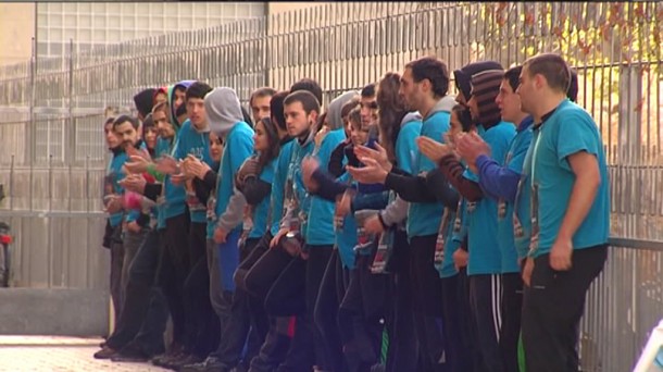 Protesta en Vitoria-Gasteiz.