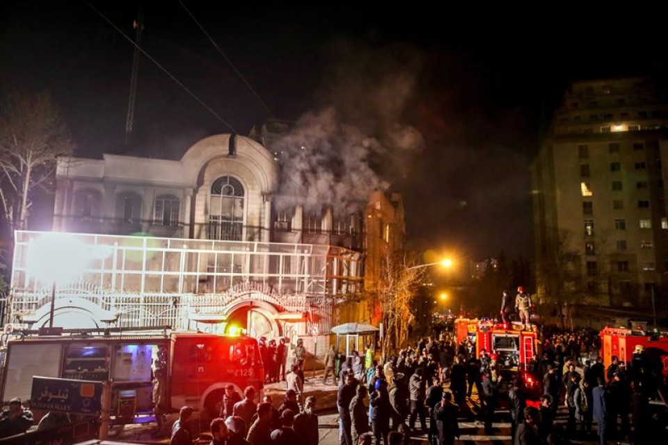 Protestas en Teherán Foto: Efe