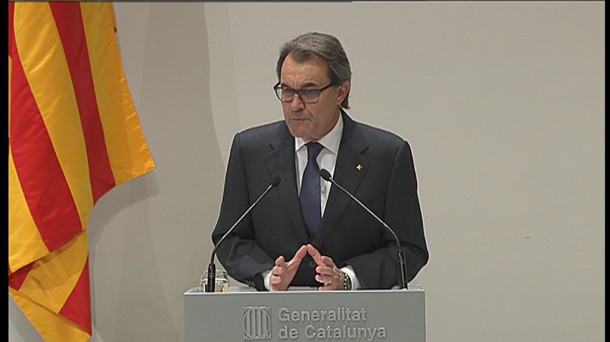 Artur Mas en la Generalitat. Foto de archivo