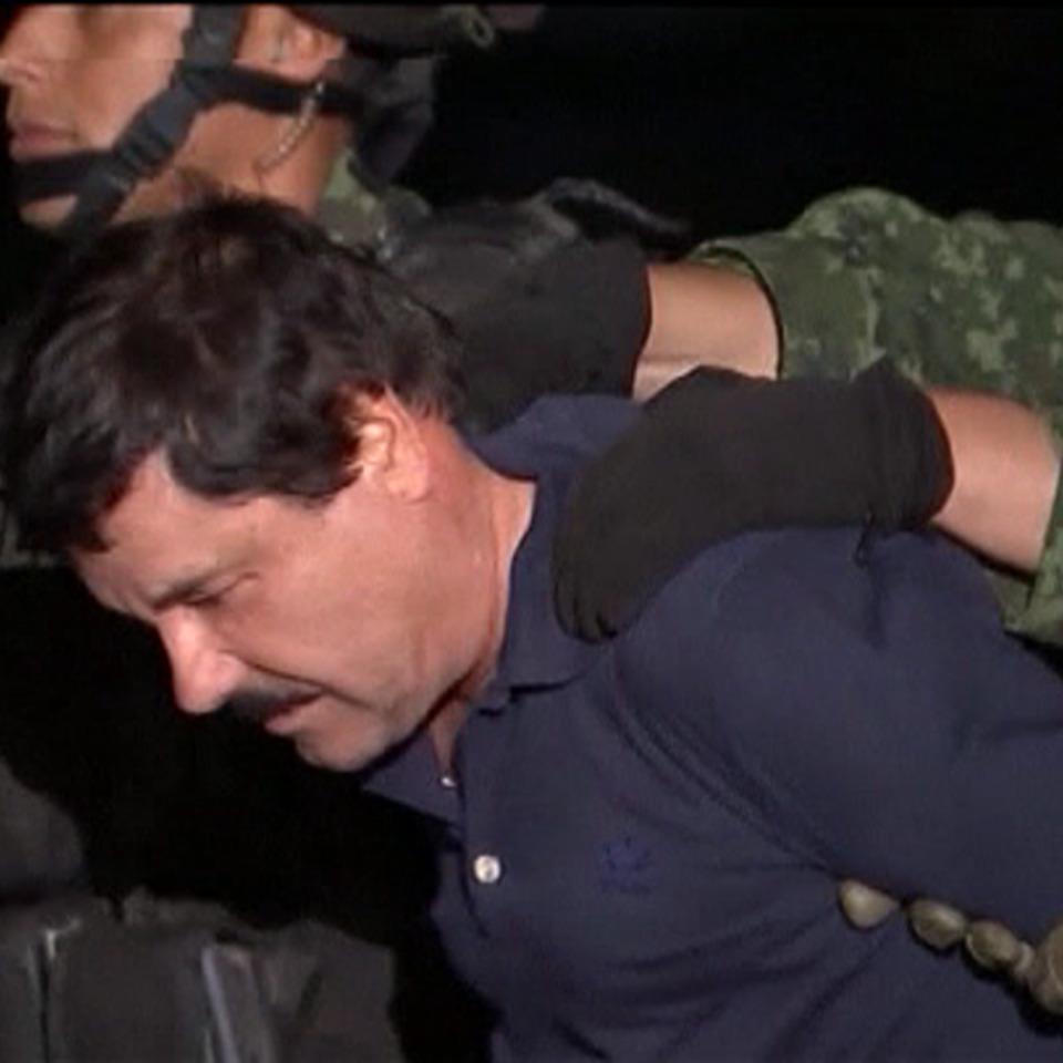 'El Chapo' Guzmán, tras ser detenido por tercera vez. EiTB