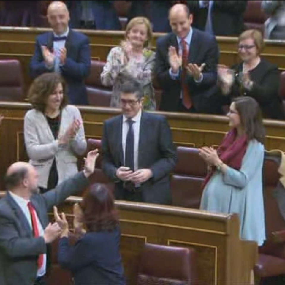 El presidente del Congreso de los Diputados, Patxi López, en la Cámara. Foto: EFE