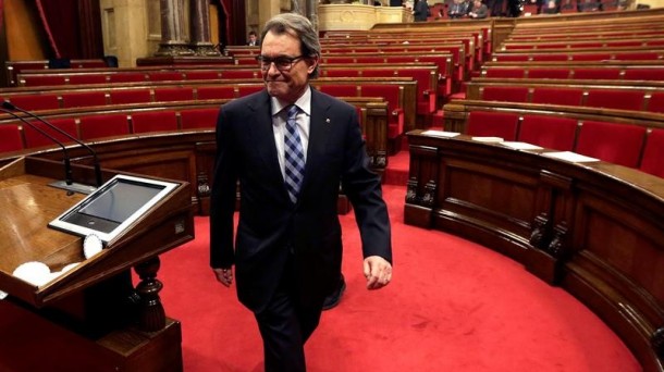 Artur Mas en el Parlament. Foto de archivo