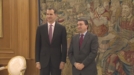 El rey Felipe VI recibe a Aitor Esteban (PNV) en la segunda ronda