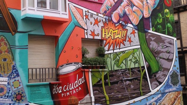 El arte urbano en la regeneración de los barrios viejos.