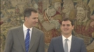 Erregeak Albert Rivera hartu du Zarzuela jauregian