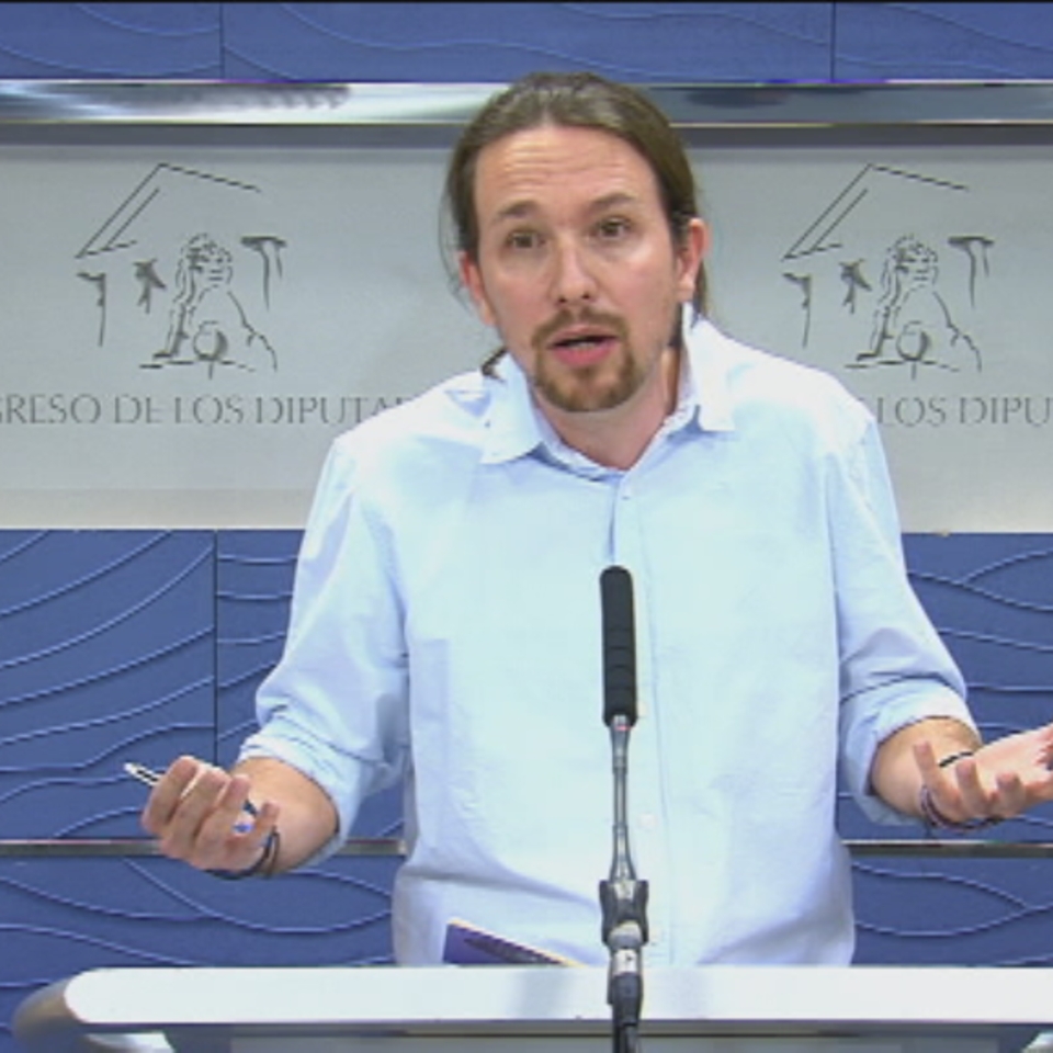 El secretario general de Podemos, Pablo Iglesias. EiTB