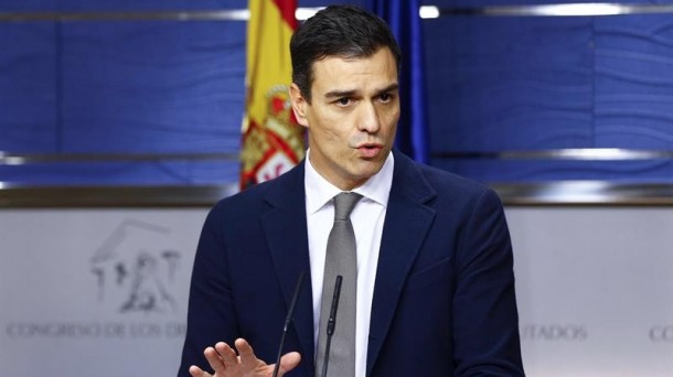 Pedro Sanchez PSOEren idazkari nagusia. Argazkia: EFE