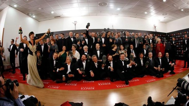 Los ganadores de los Premios Goya 2016. Foto: EFE