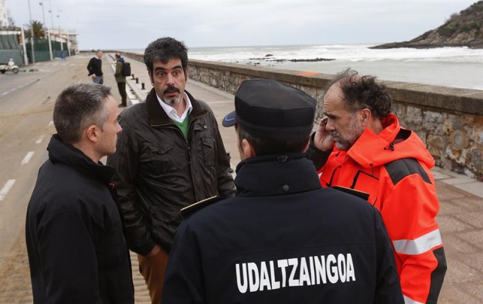 Efectos del temporal. Foto: EFE.